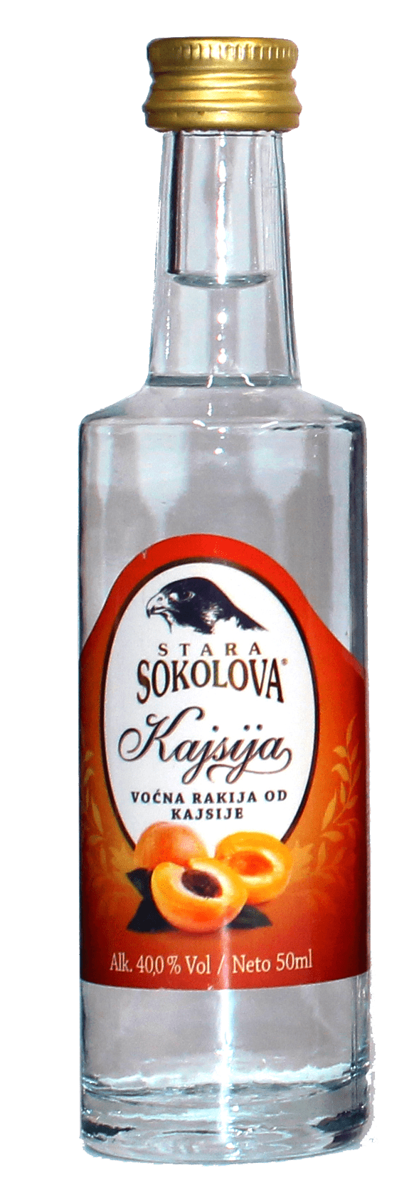 Rakija à l’abricot Mini Stara Sokolova 0,05 L