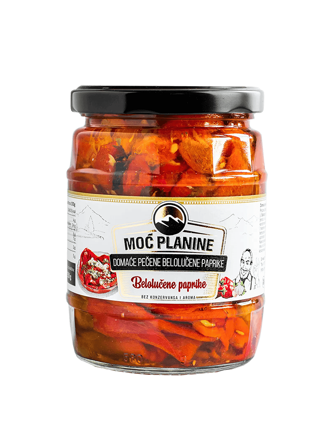 Geröstete Paprika mit Knoblauch 550 g