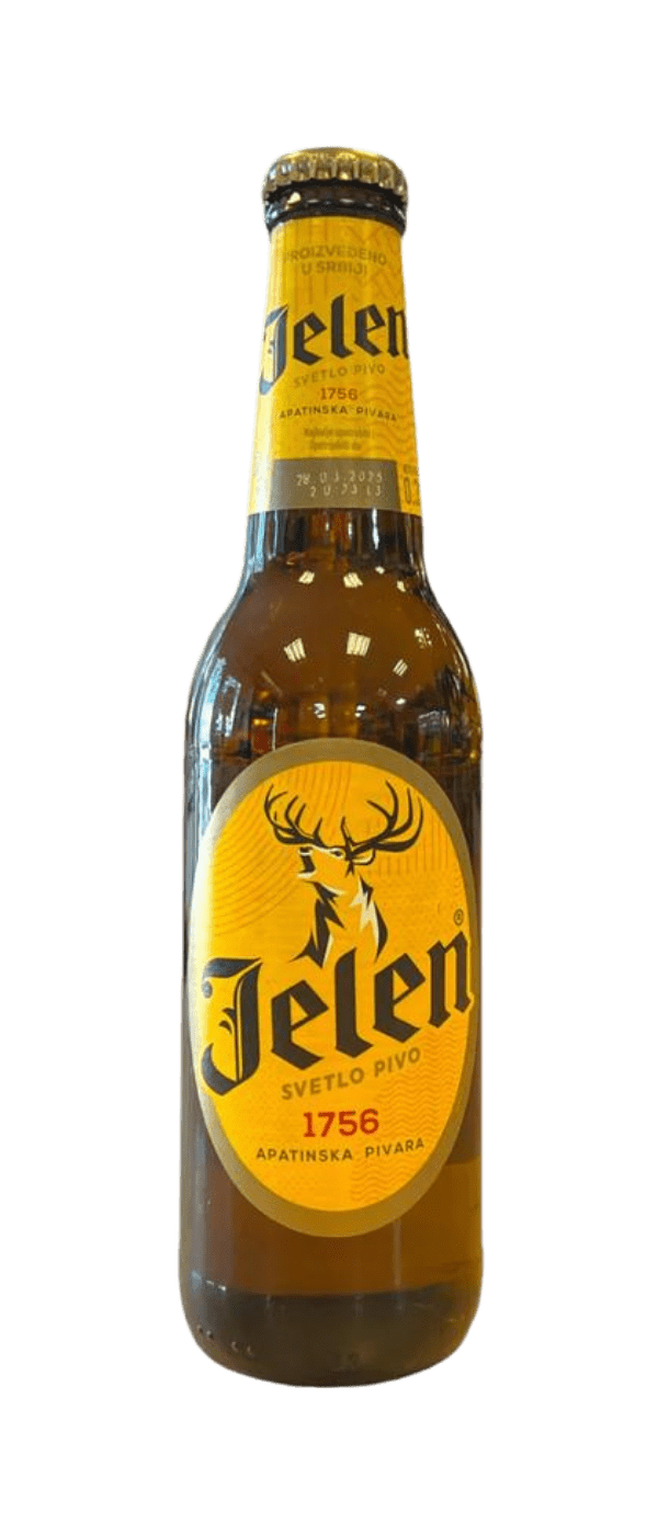 Jelen Bier – Glasflasche 0,33 L