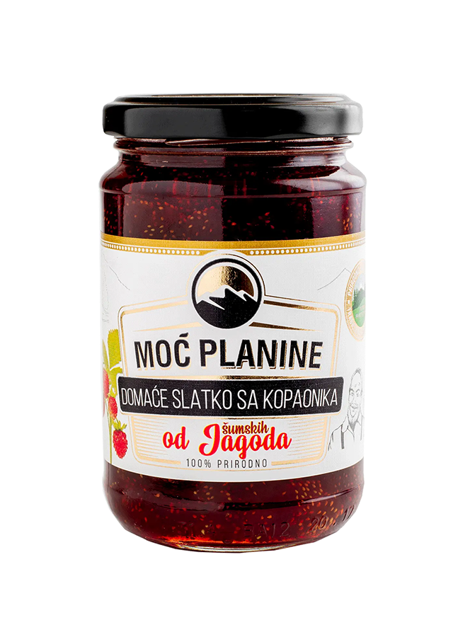 Moć Planine Walderdbeeren-Brotaufstrich 380 g